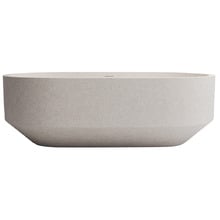 Eden 1700mm Oval Terrazzo Freestanding Bath with Overflow
